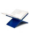 Two's Company Lacquered Book Stand In Blue