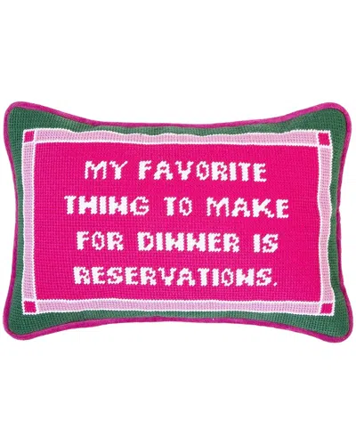Two's Company My Favorite Thing To Make For Dinner 8x12 Needlepoint Pillow In Multi