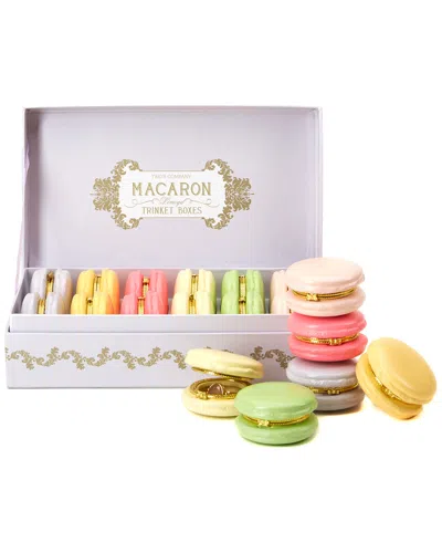 Two's Company Set Of 12 Macaron Boxes In Multi