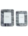 Two's Company Set Of 2 Photo Frames In Gray
