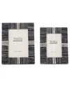 Two's Company Set Of 2 Stacks Photo Frames In Gray