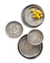 Two's Company Set Of 6 Nested Woven Trays