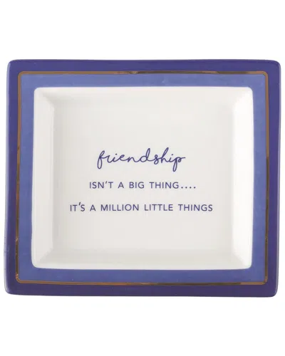 Two's Company Wise Sayings Tray In Gift Box In Multi