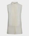 Twp Adele Blouse With Sequins In Ivory