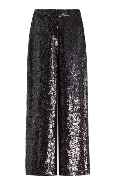 Twp Adieu For Now Mid-rise Wide-leg Pants In Brown