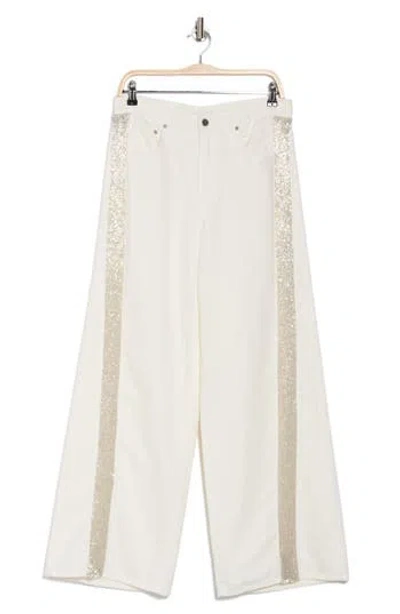 Twp Almost Famous Side Sequin Jeans In White