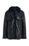 Twp Aspen Shearling Jacket In Black