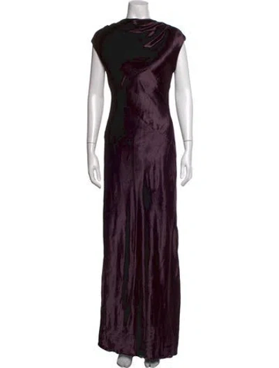 Pre-owned Twp Asymmetrical Long Dress W/ Tags In Purple