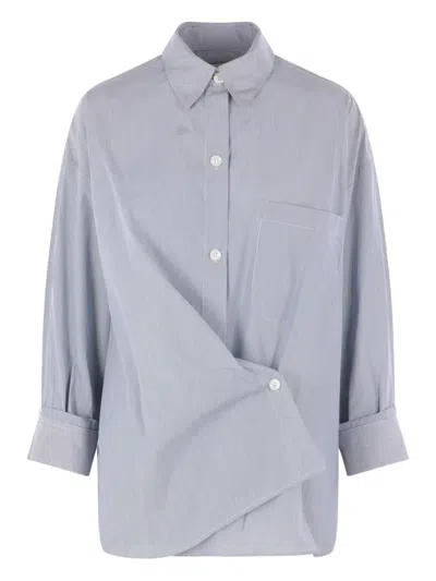 TWP ASYMMETRICAL STRIPED SHIRT