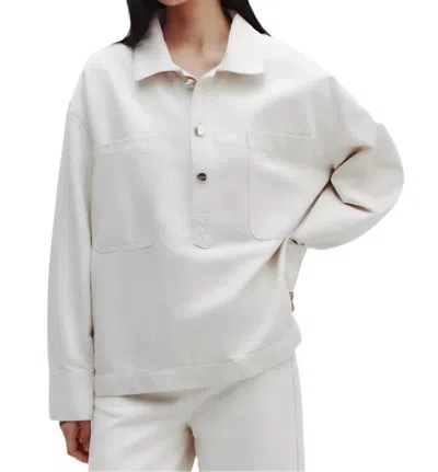 Twp At Ease Popover Top In Natural In White