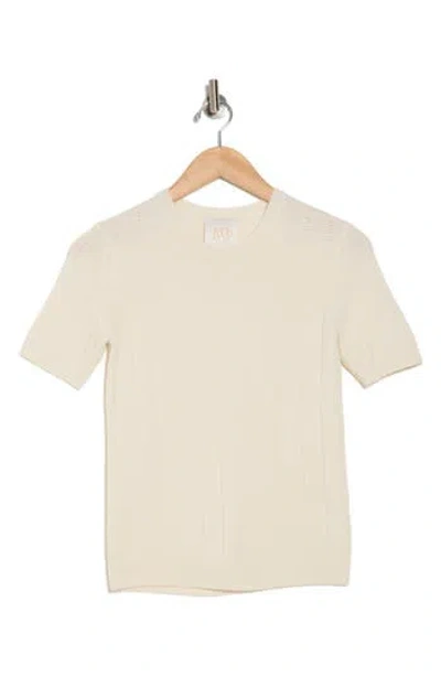 Twp Audrey Cashmere Pointelle Sweater In Ivory White