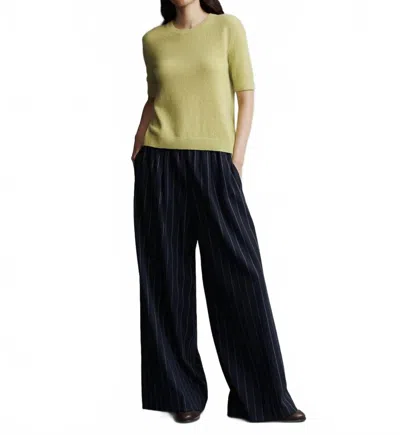 Twp Audrey Crew Neck Tee In Apple Green