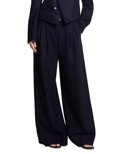 Twp Avery Wool & Cashmere Blend Pants In Blue