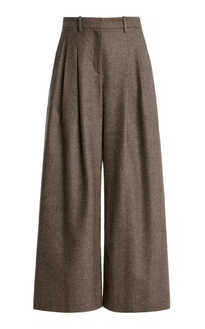 Twp Avery Wool Trousers In Brown