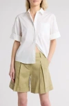 Twp Bad Habit Short Sleeve Button-up Shirt In White