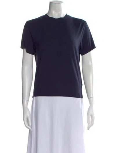 Pre-owned Twp Bamboo Crew Neck T-shirt In Blue