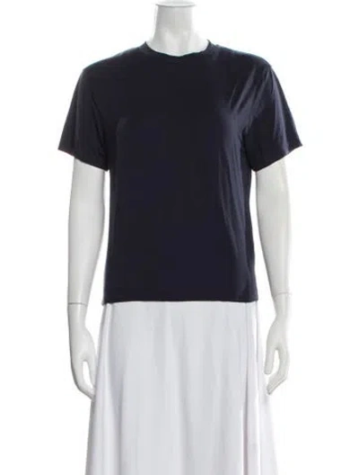 Pre-owned Twp Bamboo Crew Neck T-shirt In Blue