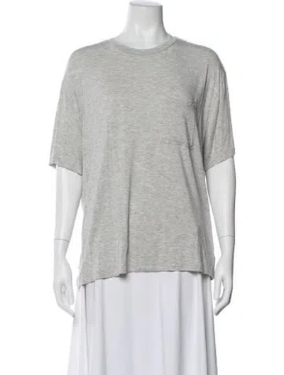 Pre-owned Twp Bamboo Crew Neck T-shirt In Gray