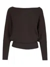 Twp Batwing Sleeve Sweater In Purple