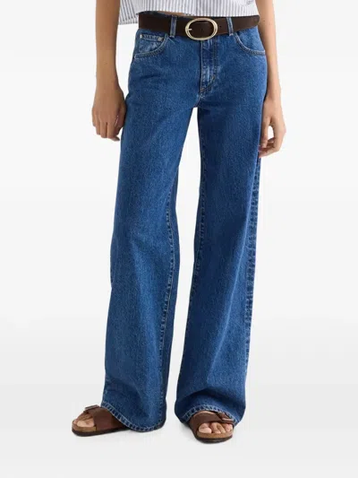 Twp Belt-loops Jeans In Blue