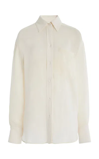 Twp Big Joe Cotton Shirt In Ivory