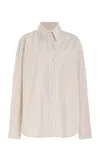 Twp Big Joe Oversized Cotton Shirt In Off-white