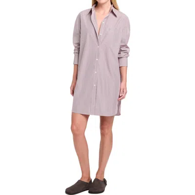 Twp Shirt Dress With A Big Joe Print In Purple