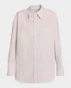 Twp Big Joe Striped Cotton Button-front Shirt In Multi