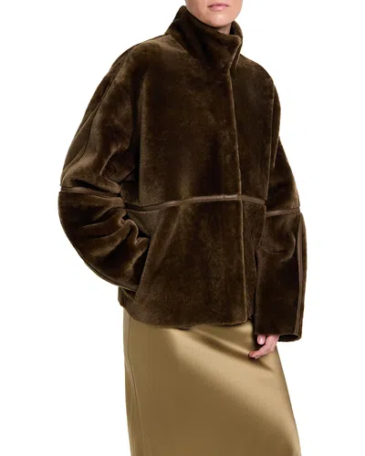 Twp Big Sky Suede Jacket In Brown