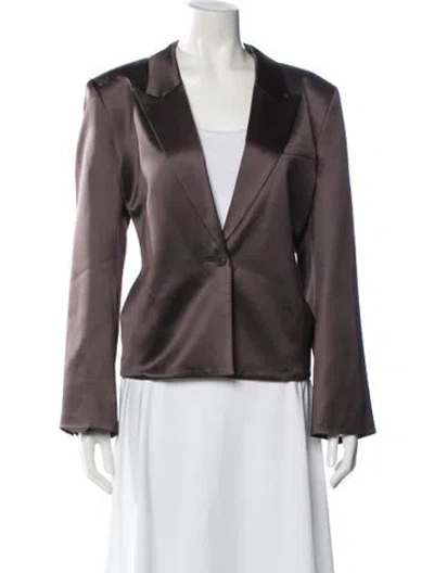 Pre-owned Twp Blazer In Brown