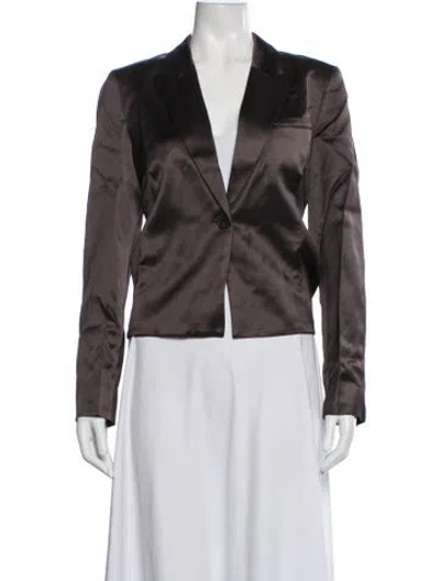 Pre-owned Twp Blazer In Brown