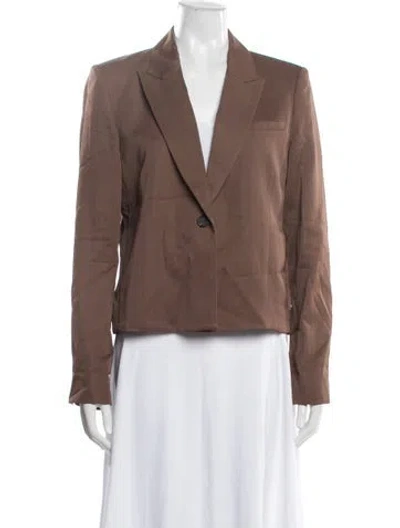 Pre-owned Twp Blazer In Brown