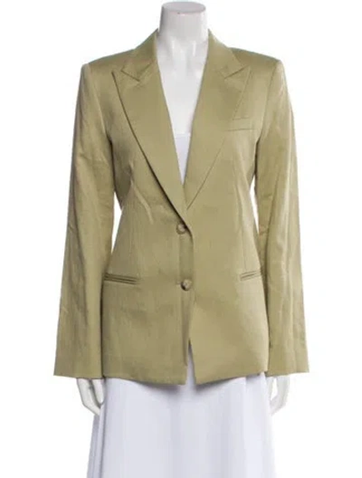 Pre-owned Twp Blazer In Green
