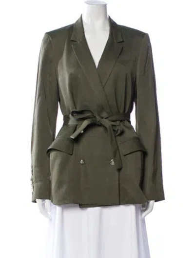Pre-owned Twp Blazer In Green