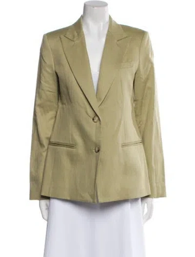 Pre-owned Twp Blazer In Green