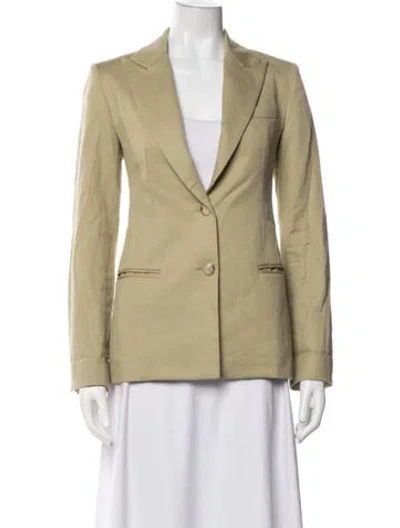 Pre-owned Twp Blazer In Green