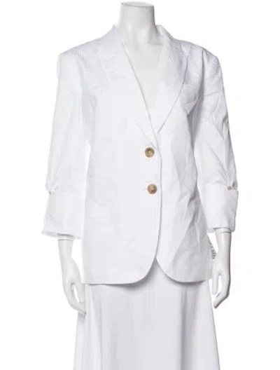 Pre-owned Twp Blazer In White