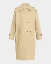 Twp Bogie Long Trench Coat In Neutral
