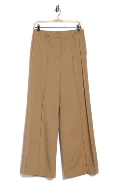 Twp Bond St Wide Leg Cotton Pants In Neutral