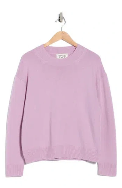 Twp Boy Cashmere Crewneck Sweater In Purple