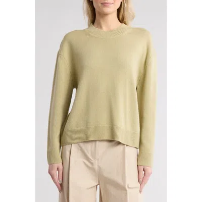 Twp Boy Crewneck Cashmere Sweater In Weird Yellow Green