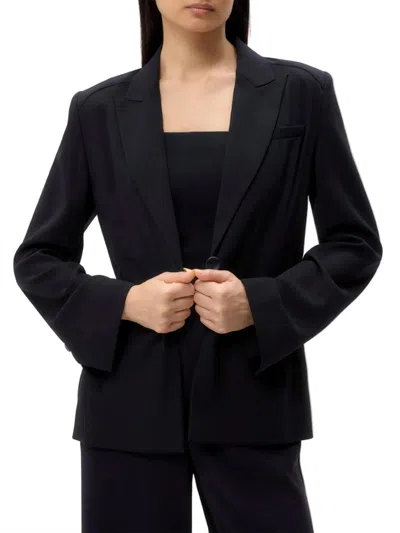 Twp Boy Oversized Blazer In Midnight In Black