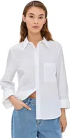 Twp Boyfriend Shirt White In White