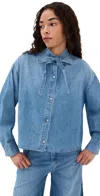 Twp Button Down With Tie Vintage Wash In Vintage Wash