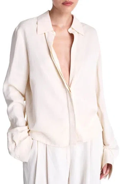 Twp Button Me Up Shirt In Brown