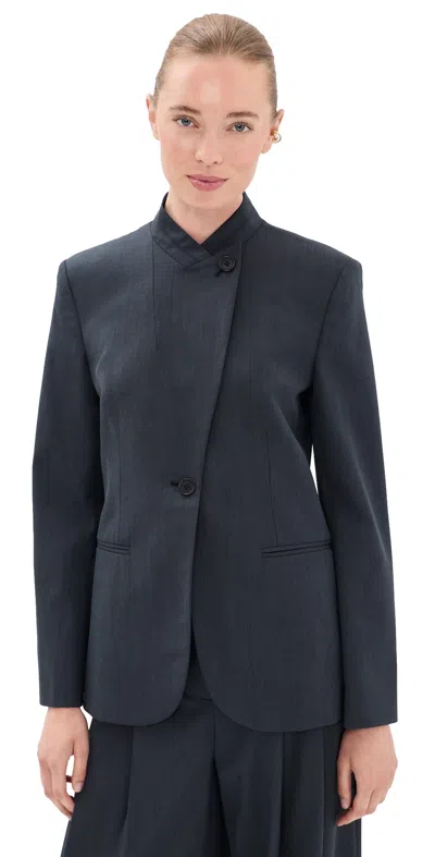 Twp Buttoned Up Blazer Indigo In Blue