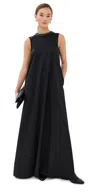 Twp Capitol Crystal Collar Dress Black In Black
