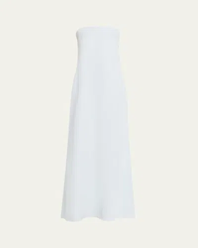 Twp Carolyn's Gown In Coated Viscose Linen In White