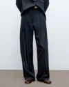 Twp Carries Trouser In Midnight/white In Blue