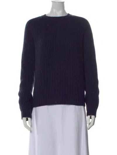 Pre-owned Twp Cashmere Crew Neck Sweater In Blue